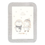 Paturica moale 110*140 cm Love Pingus Grey