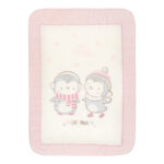 Мягкий зимний детский плед 110*140 cm Love Pingus Pink