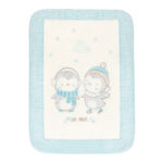 Paturica moale 80*110 cm Love Pingus BLue
