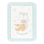 Мягкий зимний детский плед 110*140 cm Kikkaboo Funny Friends Blue