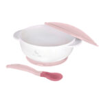 Castron cu lingurița termo, Pink - imagine 3