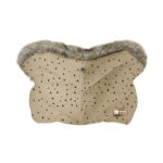 Муфта для коляски LUXURY FUR Dots Beige