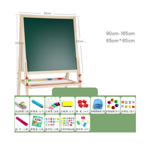 Tabla pentru desen din lemn 2-in-1 - imagine 2