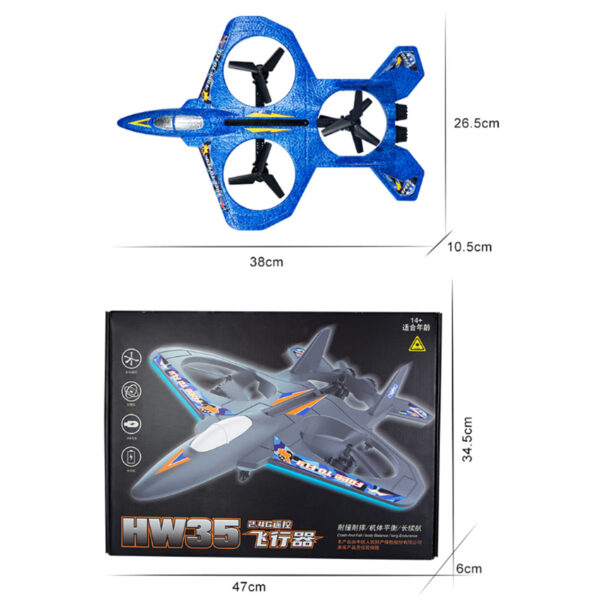 Avion de lupta cu telecomanda, functii drona - imagine 8