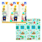Детский двухсторонний развивающий термоковрик 180х200х1,5 см., в ассортим.
