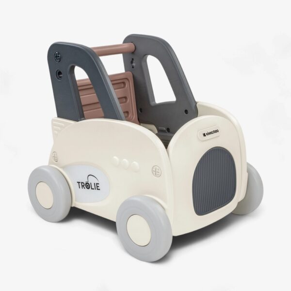 Cărucior-antemergator Kikkaboo 4 în 1 TROLIE 2 Beige - imagine 2
