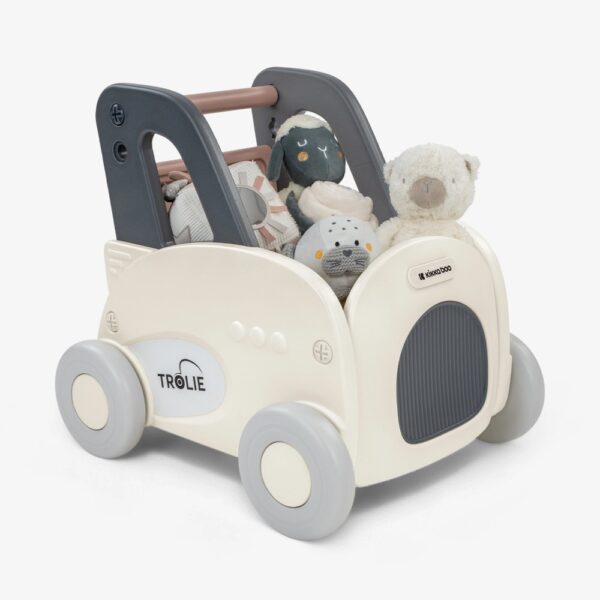Cărucior-antemergator Kikkaboo 4 în 1 TROLIE 2 Beige - imagine 4