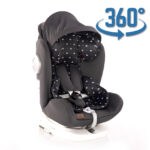Автокресло 0-36 kg Lorelli LUSSO Isofix Black Crowns
