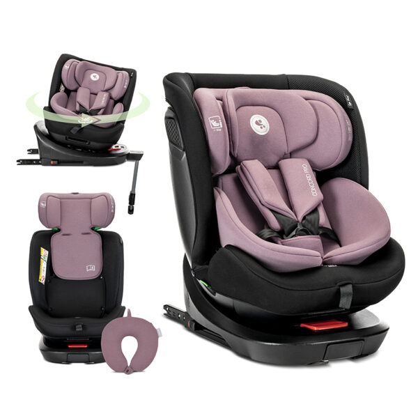 Scaun auto 40-150 cm Lorelli CONCORD PRO i-SIZE Isofix Pink + pernuta de calatorie - imagine 7