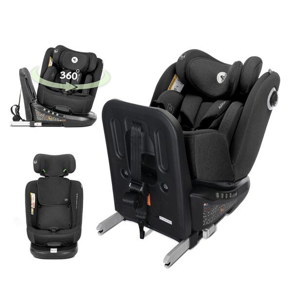 Scaun auto 40-150 cm Lorelli AURIGA i-SIZE ISOFIX Black - imagine 4