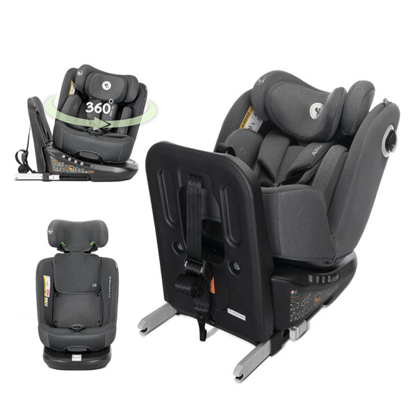 Автокресло 40-150 см Lorelli AURIGA i-SIZE ISOFIX Grey — изображение 4