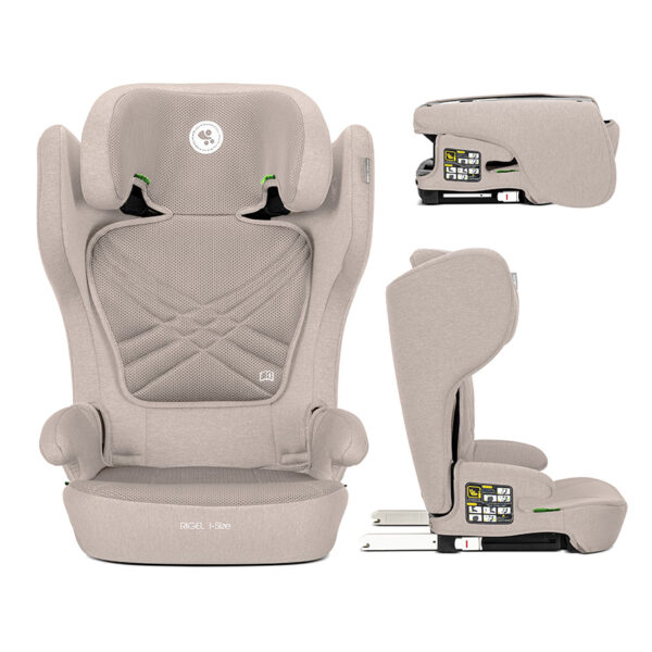 Scaun auto pliabil 100-150 сm Lorelli RIGEL i-SIZE ISOFIX Beige - imagine 3