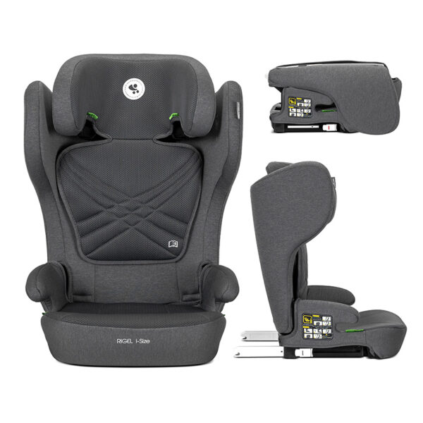 Scaun auto pliabil 100-150 сm Lorelli RIGEL i-SIZE ISOFIX Grey - imagine 3