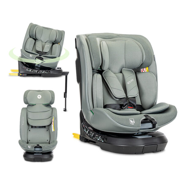 Scaun auto 40-150 cm Lorelli SOLARIS i-SIZE Isofix Green - imagine 7
