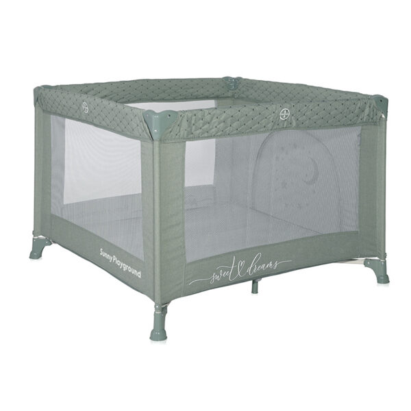 Манеж детский Lorelli SUNNY PLAYGROUND Iceberg GREEN STAR — изображение 2