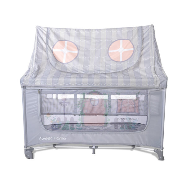 Кровать-манеж с крышей Lorelli SWEET HOME 2 Grey — изображение 2
