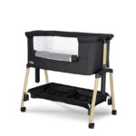 Patut Co-Sleeper Lorelli MILLIE Black/wooden effect - imagine 3