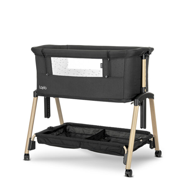 Patut Co-Sleeper 2-in-1 Lorelli LAYLA Black - imagine 2