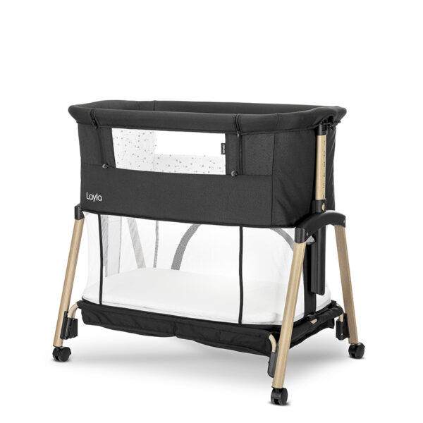 Patut Co-Sleeper 2-in-1 Lorelli LAYLA Black - imagine 4