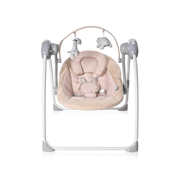 Șezlong-balansoar electronic Lorelli PORTOFINO Beige Dots - imagine 2
