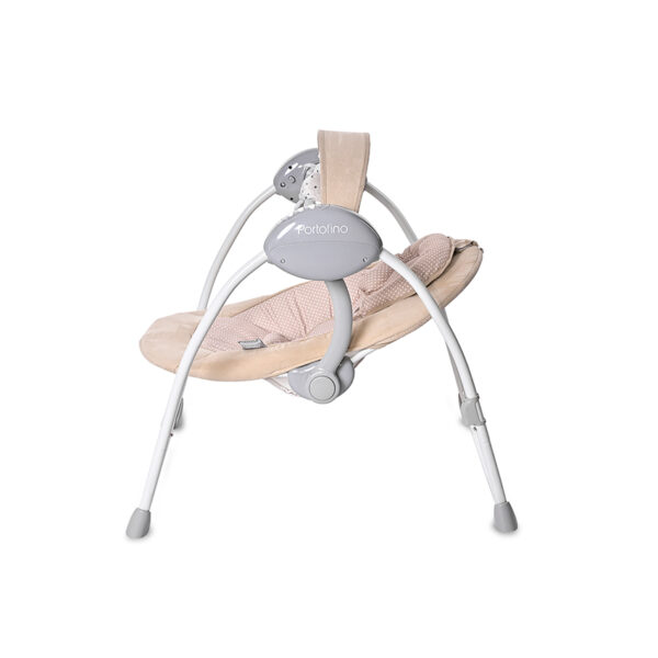 Șezlong-balansoar electronic Lorelli PORTOFINO Beige Dots - imagine 3