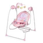 Электронные шезлонг-качели 2-в-1 Lorelli TANGO Pink