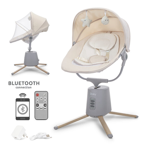 Электронный шезлонг Lorelli STORKY Beige — изображение 7