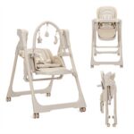 Стульчик-электрокачели для кормления 2-в-1 Lorelli NOMINO Beige — изображение 7