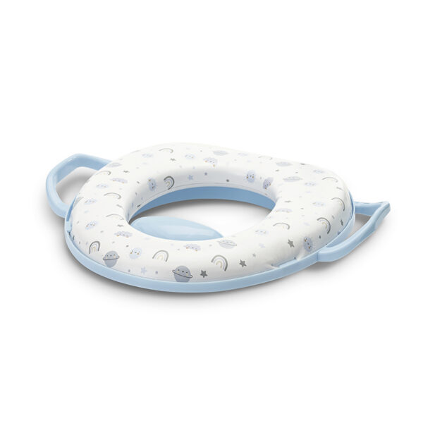 Reductor moale pentru toaleta cu mânere Lorelli PLANETS Blue - imagine 2