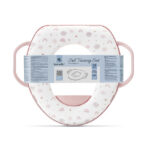 Reductor moale pentru toaleta cu mânere Lorelli PLANETS Pink - imagine 3