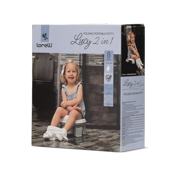 Oliniță pliabilă Lorelli LUCY 2-în-1 Grey - imagine 4