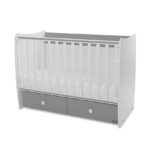 Кроватка детская Lorelli MATRIX White/Stone Grey