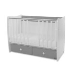 Кроватка детская Lorelli MATRIX White/Stone Grey — изображение 2