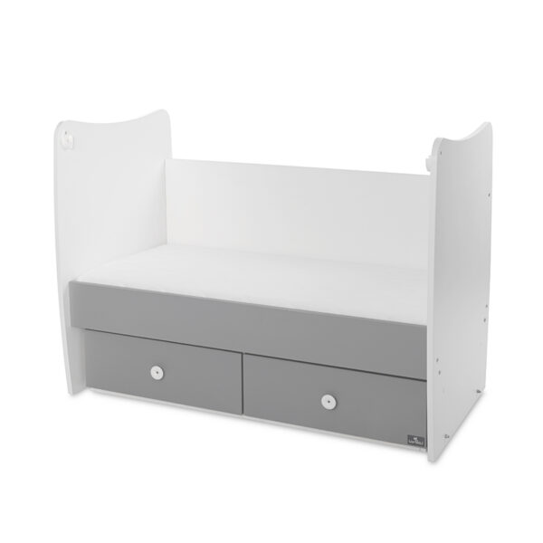 Кроватка детская Lorelli MATRIX White/Stone Grey — изображение 3