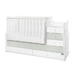 Patuc pentru copii Lorelli MAXI PLUS NEW White&Milky Green