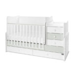 Кроватка детская Lorelli MAXI PLUS NEW White&Milky Green — изображение 4