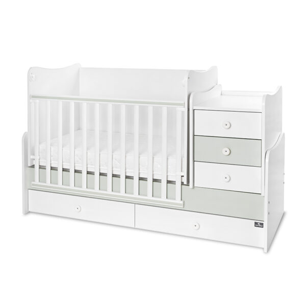 Кроватка детская Lorelli MAXI PLUS NEW White&Milky Green — изображение 4