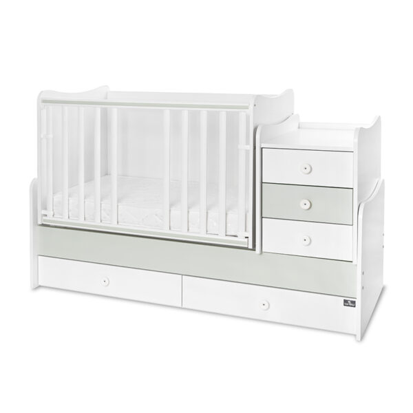 Кроватка детская Lorelli MAXI PLUS NEW White&Milky Green — изображение 5