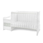 Кроватка детская Lorelli MAXI PLUS NEW White&Milky Green — изображение 7