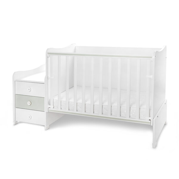 Кроватка детская Lorelli MAXI PLUS NEW White&Milky Green — изображение 7