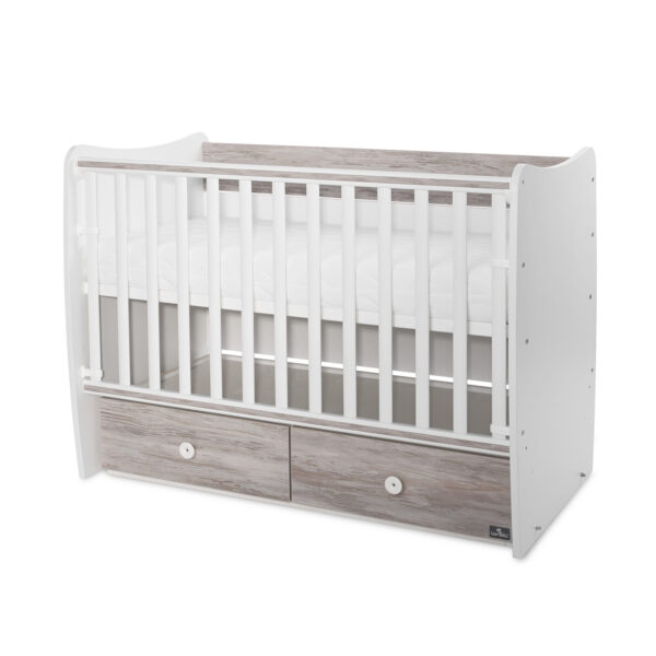 Кроватка детская Lorelli MATRIX NEW WHITE/ARTWOOD — изображение 2