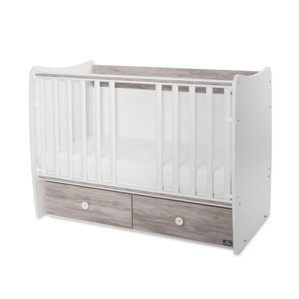 Кроватка детская Lorelli MATRIX NEW WHITE/ARTWOOD — изображение 4