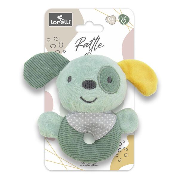Погремушка плюшевая Lorelli DOG GREEN — изображение 2