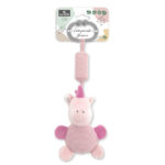 Jucarie de plus zornaitoare Lorelli Campanula Unicorn PINK - imagine 2