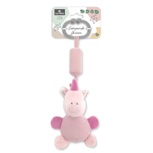 Jucarie de plus zornaitoare Lorelli Campanula Unicorn PINK - imagine 2