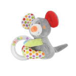 Плюшевая погремушка с колечком Lorelli MOUSE