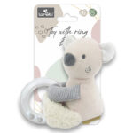 Плюшевая погремушка с колечком Lorelli BEAR BEIGE — изображение 2