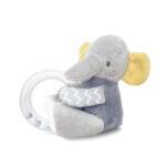 Плюшевая погремушка с колечком Lorelli ELEPHANT GREY