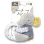Плюшевая погремушка с колечком Lorelli ELEPHANT GREY — изображение 2