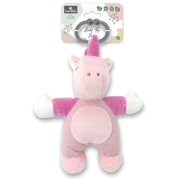Jucarie de plus Lorelli Toys UNICORN Pink - imagine 2